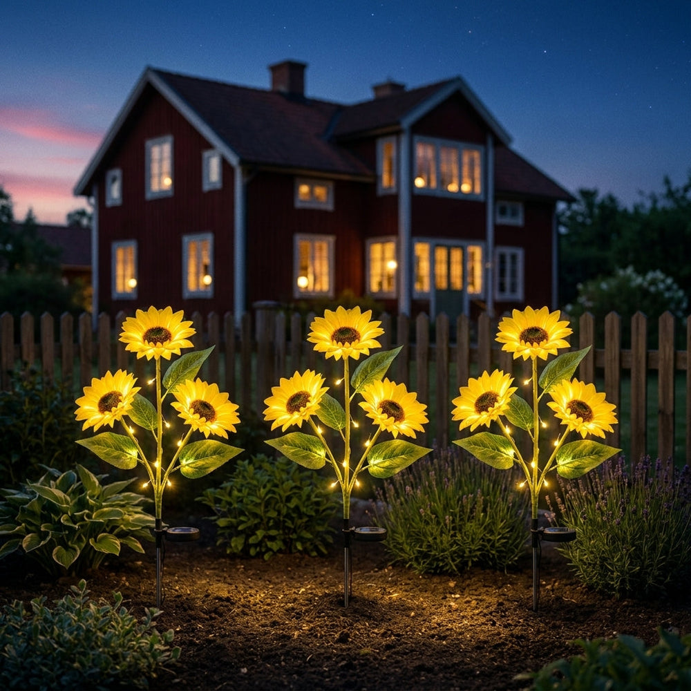 FloraSolros - Solcelledrevet Have lampe